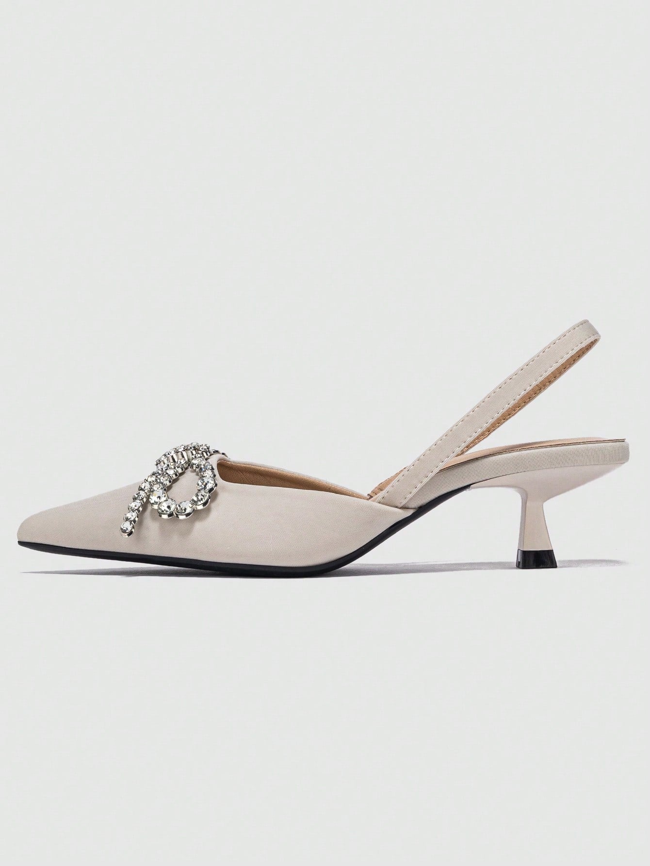 Honesta - Scarpa Tacco Piramide Strass Fiocco Donna Elegante