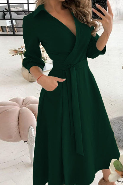 Tiziana - Abito A Line Scollo V Elegante