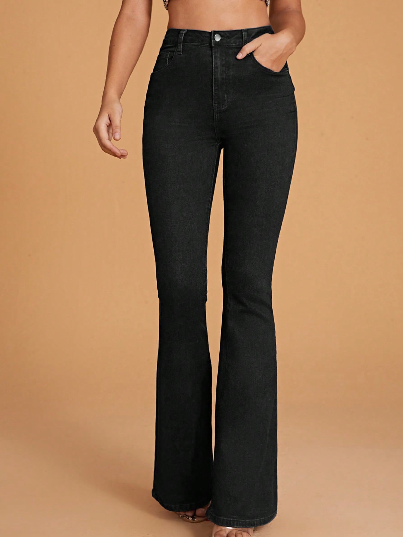 Enrica - Jeans Gamba Svasata Vita Alta Donna
