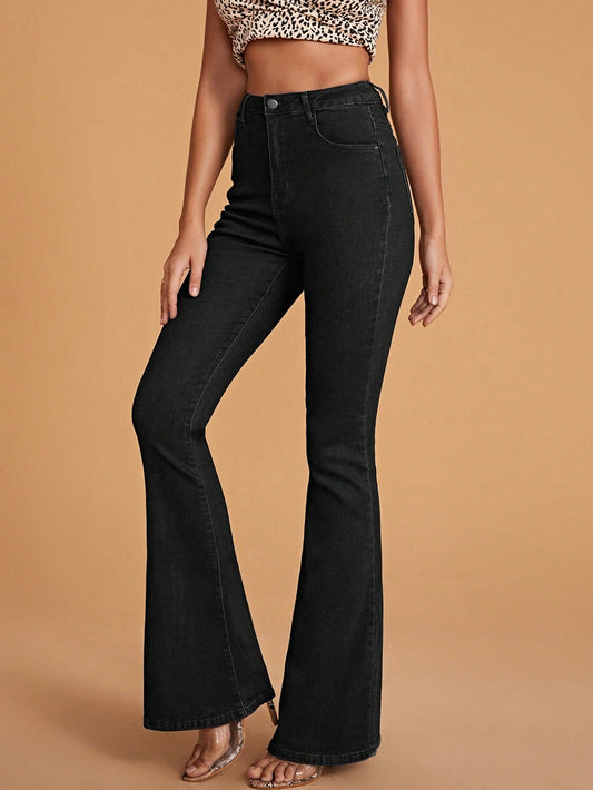 Enrica - Jeans Gamba Svasata Vita Alta Donna