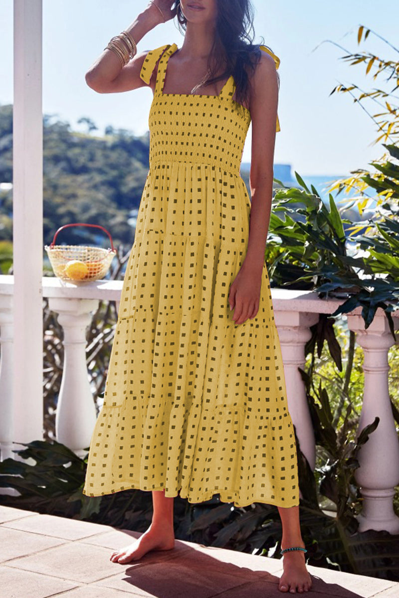 Nunziata - Abito Donna Spalline Stampa Colorata Moderna Estiva