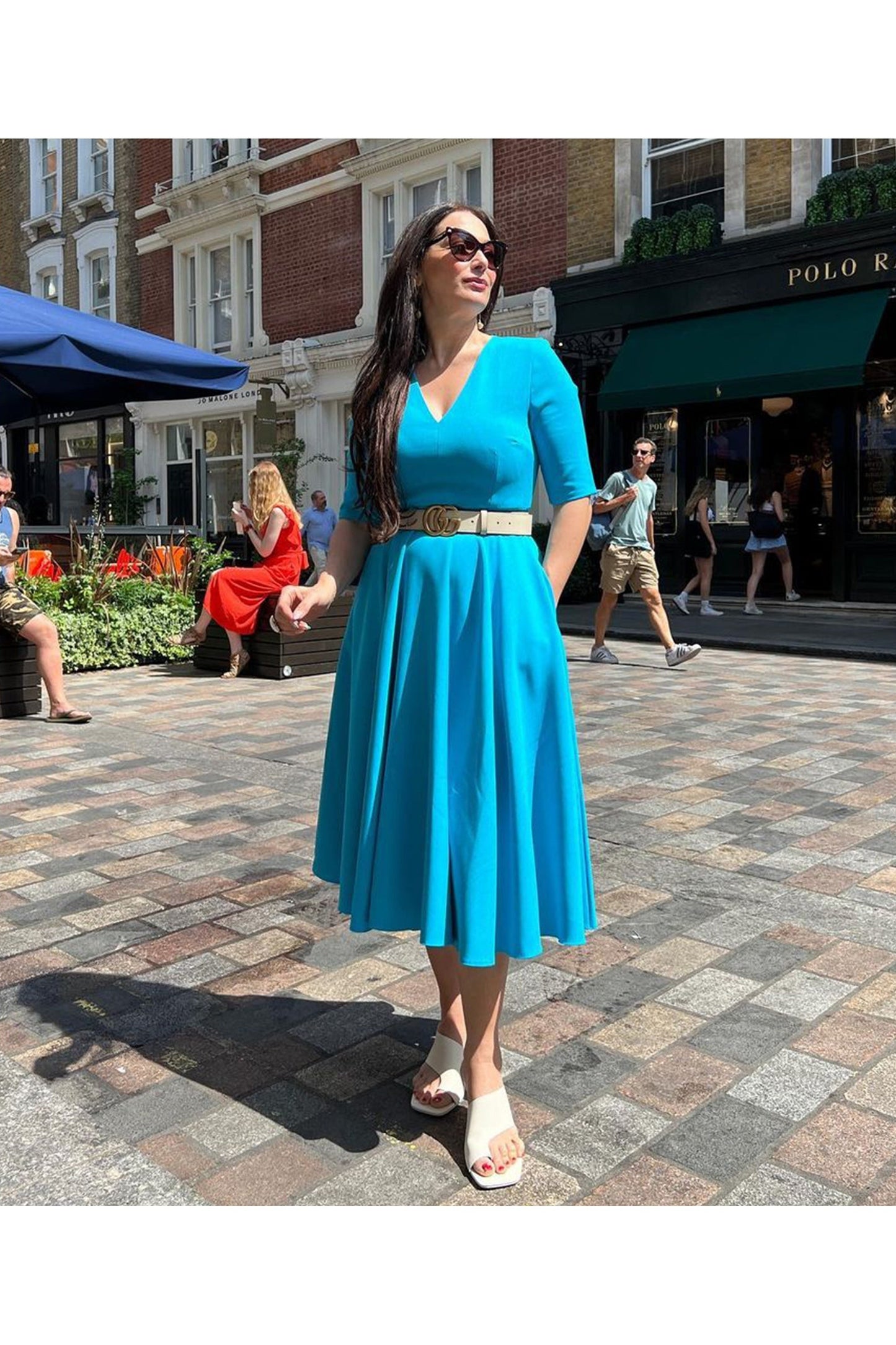 Susy - Abito Midi Donna Elegante Moderno
