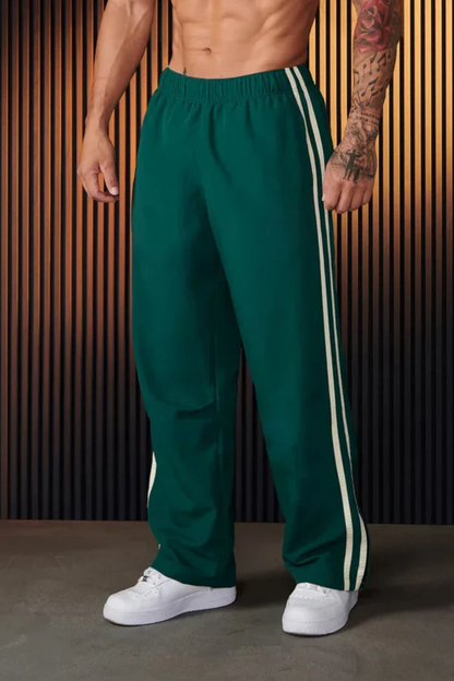 Hippolito - Pantalone Sportivo Uomo Doppia Striscia Stampa