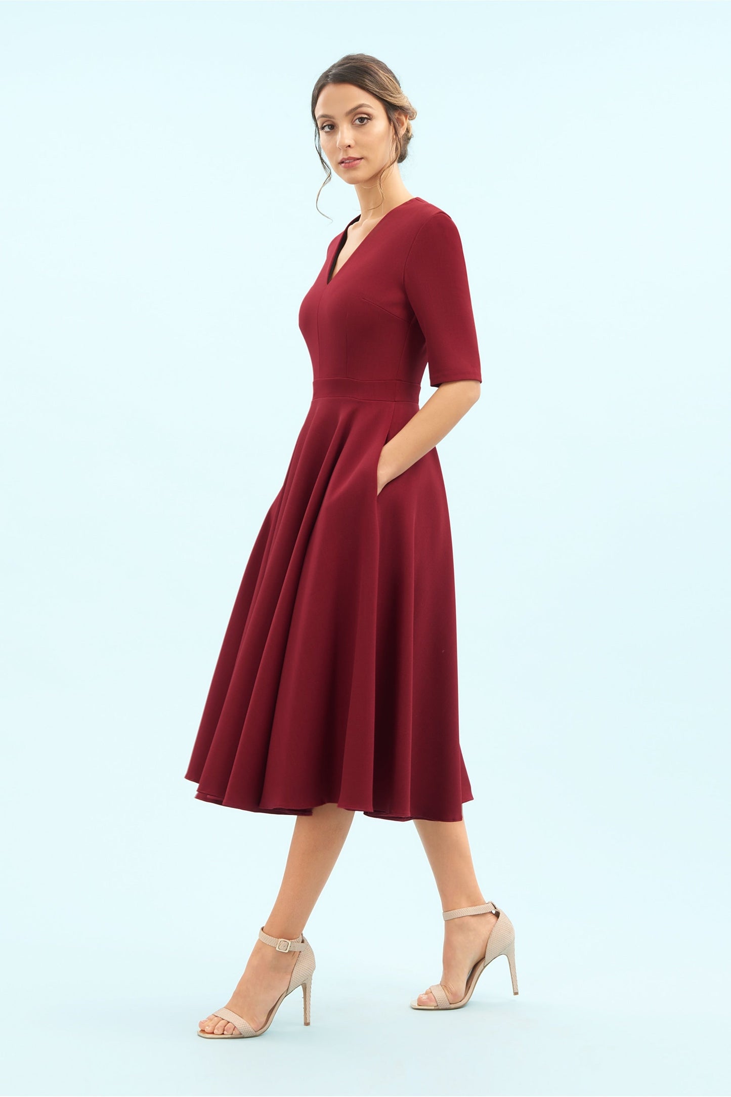 Susy - Abito Midi Donna Elegante Moderno