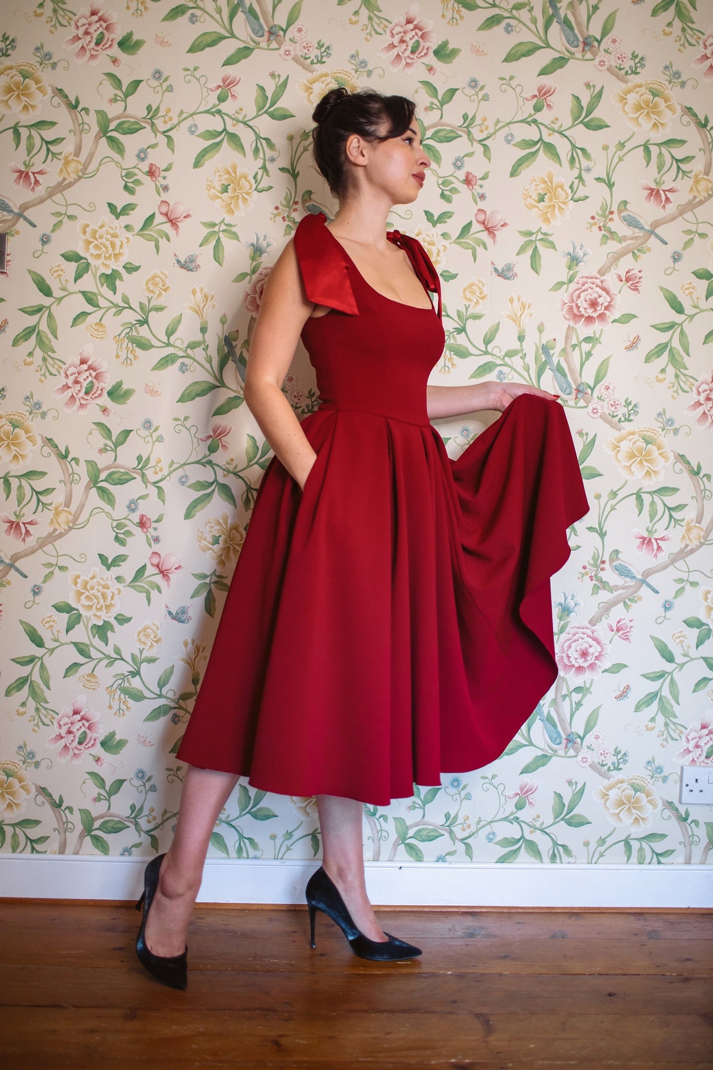 Serena - Abito Midi Donna Elegante Raffinato