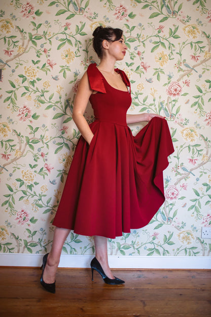 Serena - Abito Midi Donna Elegante Raffinato