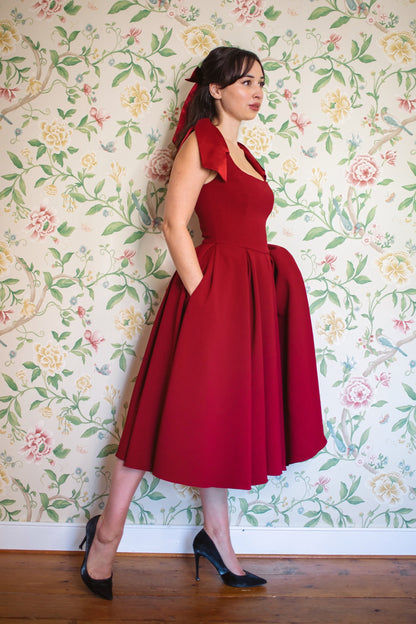 Serena - Abito Midi Donna Elegante Raffinato