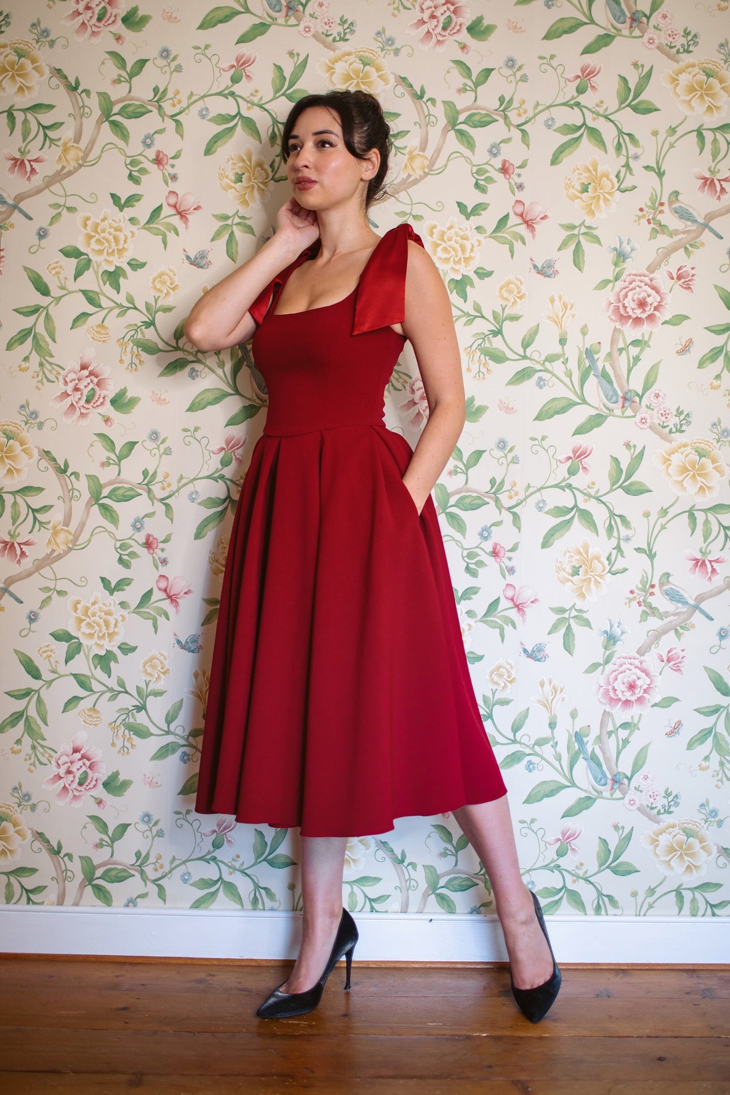Serena - Abito Midi Donna Elegante Raffinato