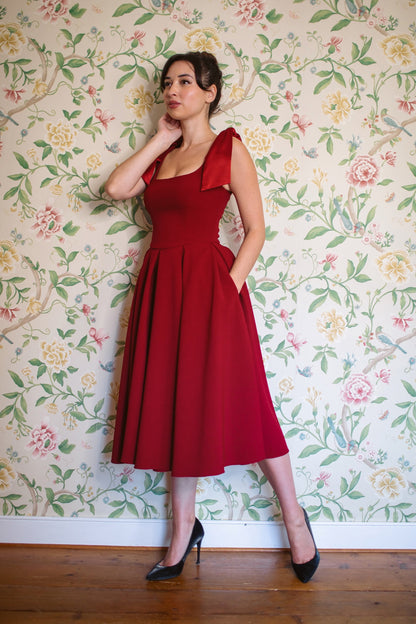 Serena - Abito Midi Donna Elegante Raffinato