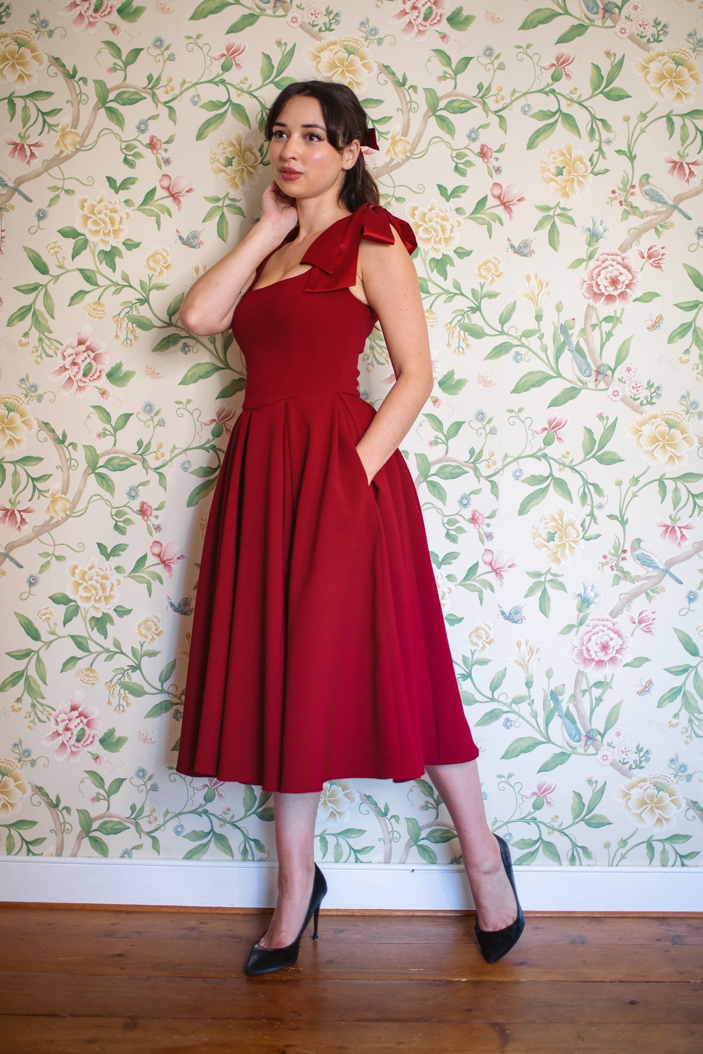 Serena - Abito Midi Donna Elegante Raffinato