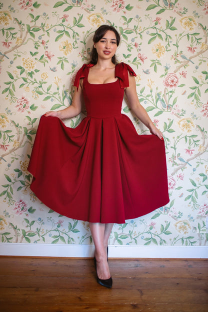 Serena - Abito Midi Donna Elegante Raffinato