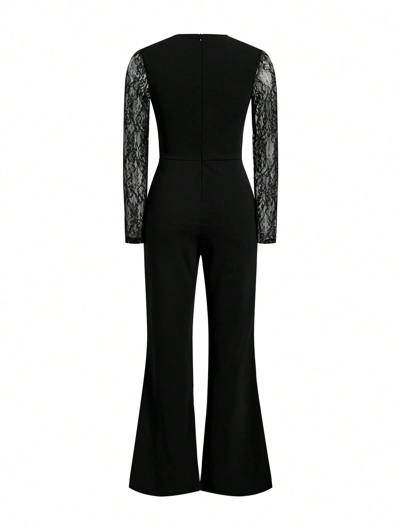 Fabiola - Tuta Elegante Inserti Pizzo Donna Raffinata