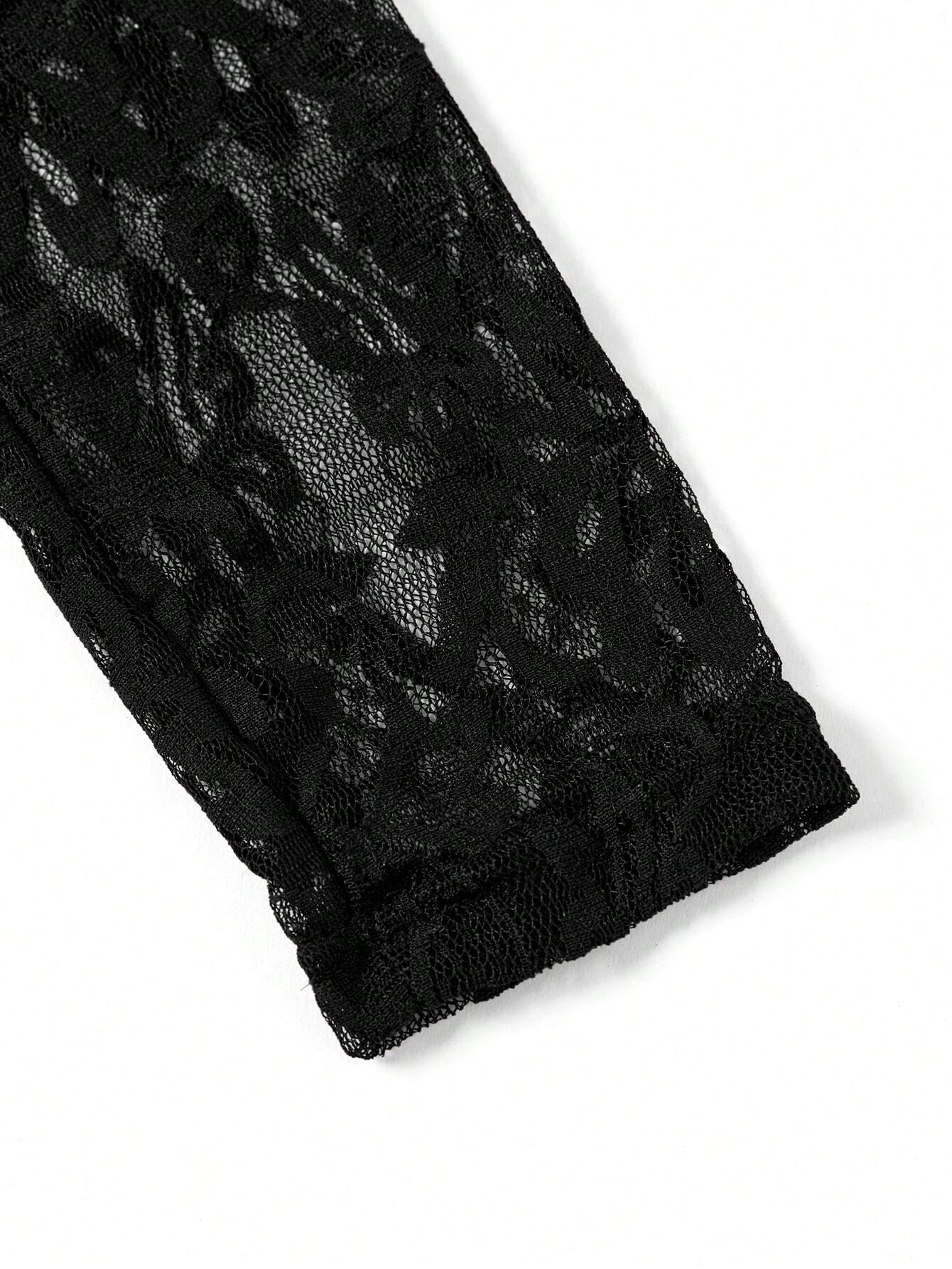 Fabiola - Tuta Elegante Inserti Pizzo Donna Raffinata
