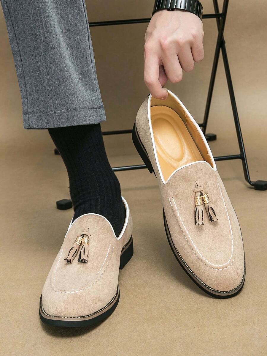 Arturo – Loafer Con Nappe Da Uomo Classico In Tinta Beige