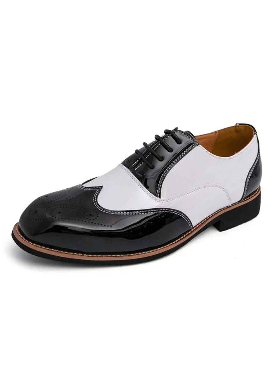 Armando – Scarpe Oxford Bicolore Da Uomo Con Stringhe Retro