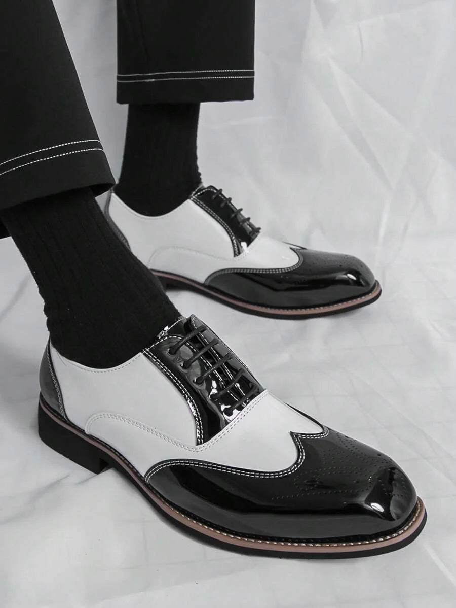 Armando – Scarpe Oxford Bicolore Da Uomo Con Stringhe Retro