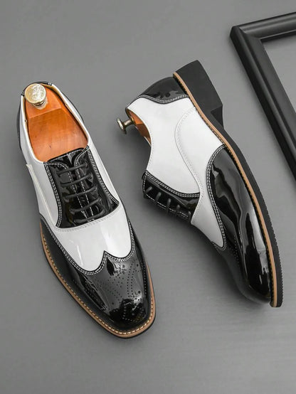 Armando – Scarpe Oxford Bicolore Da Uomo Con Stringhe Retro
