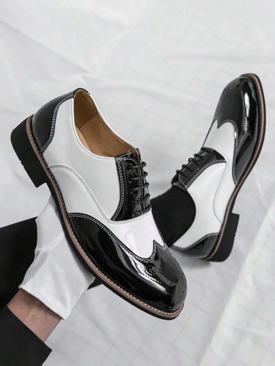 Armando – Scarpe Oxford Bicolore Da Uomo Con Stringhe Retro