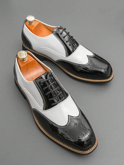 Armando – Scarpe Oxford Bicolore Da Uomo Con Stringhe Retro
