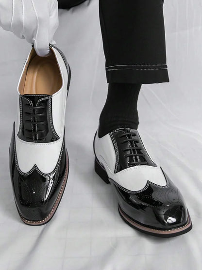 Armando – Scarpe Oxford Bicolore Da Uomo Con Stringhe Retro