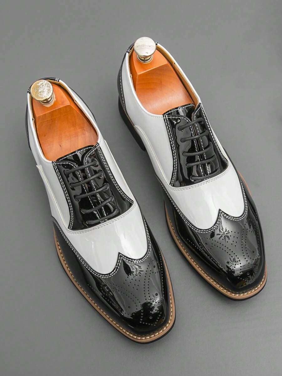Armando – Scarpe Oxford Bicolore Da Uomo Con Stringhe Retro