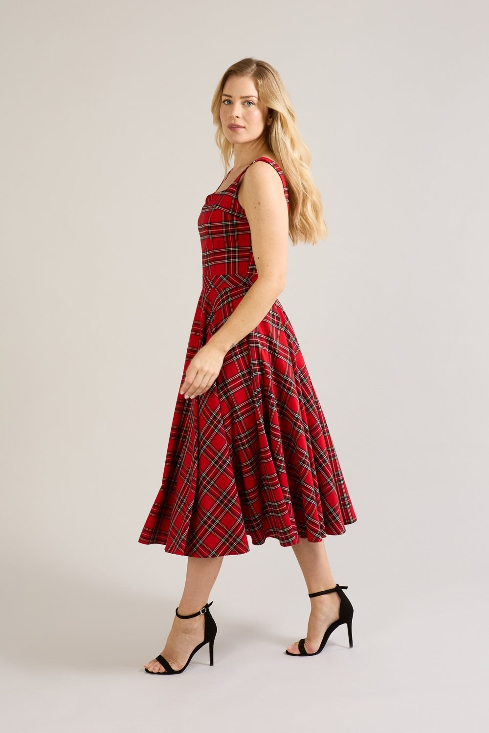 Sara - Abito Midi Donna Elegante Moderno