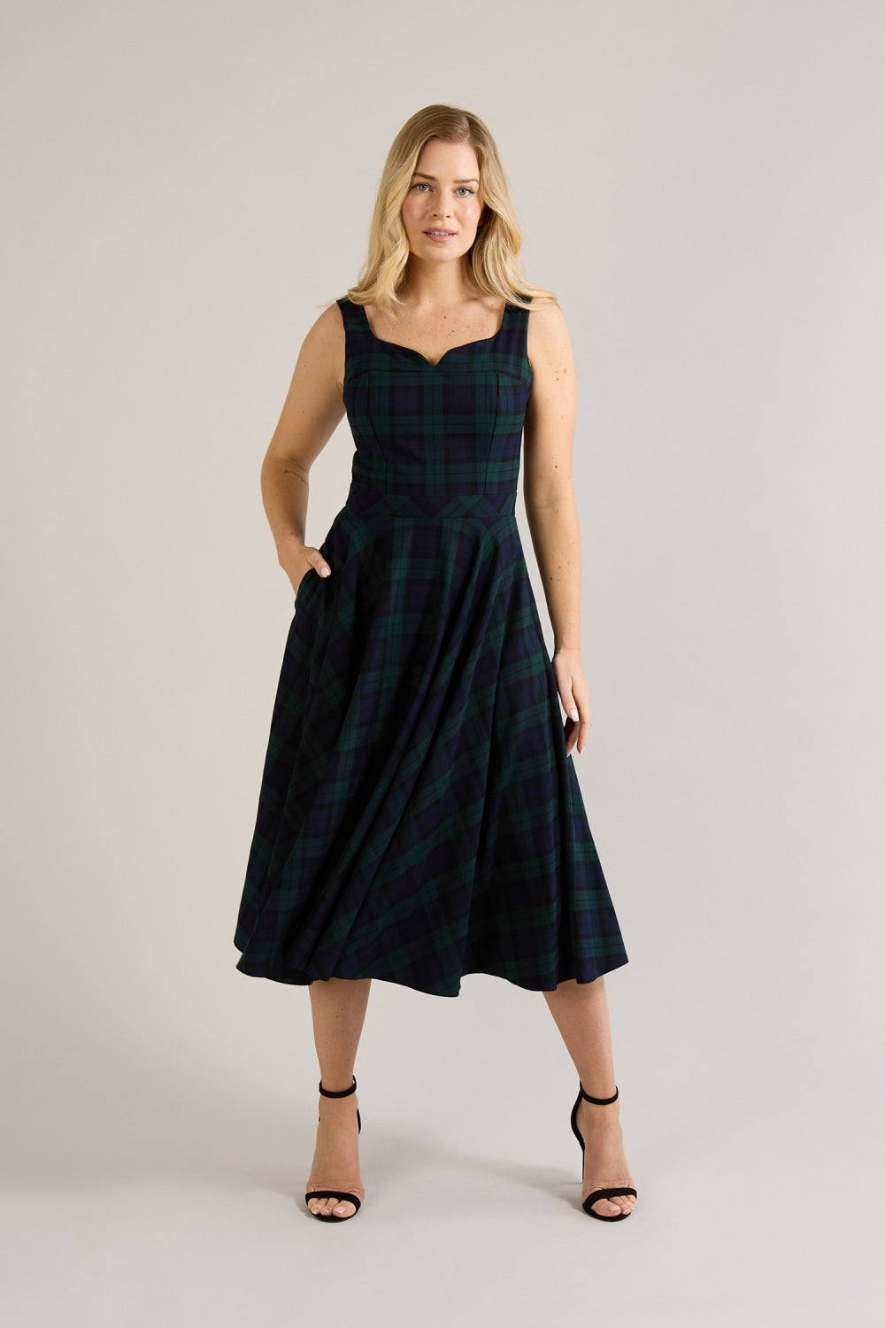 Sara - Abito Midi Donna Elegante Moderno