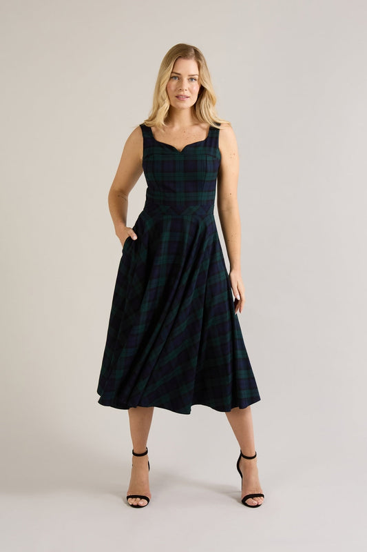 Sara - Abito Midi Donna Elegante Moderno