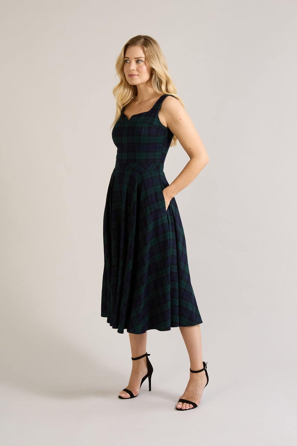 Sara - Abito Midi Donna Elegante Moderno