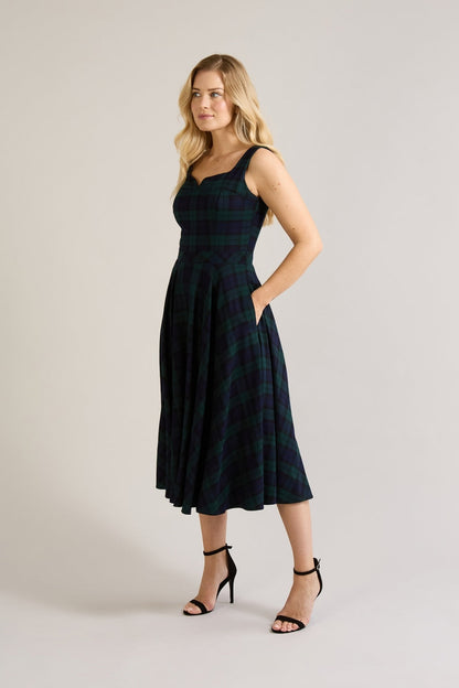 Sara - Abito Midi Donna Elegante Moderno