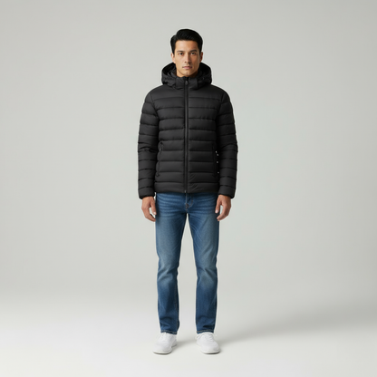 Heron - Piumino Uomo Slim Fit con Cappuccio