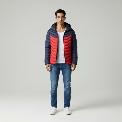 Heron - Piumino Uomo Slim Fit con Cappuccio