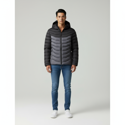 Heron - Piumino Uomo Slim Fit con Cappuccio