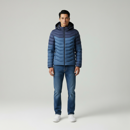 Heron - Piumino Uomo Slim Fit con Cappuccio