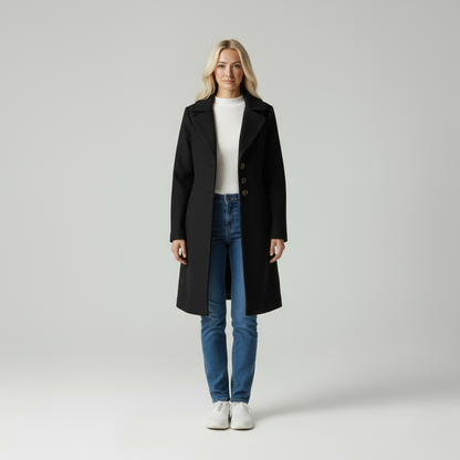 Iris - Cappotto donna elegante in tessuto chic