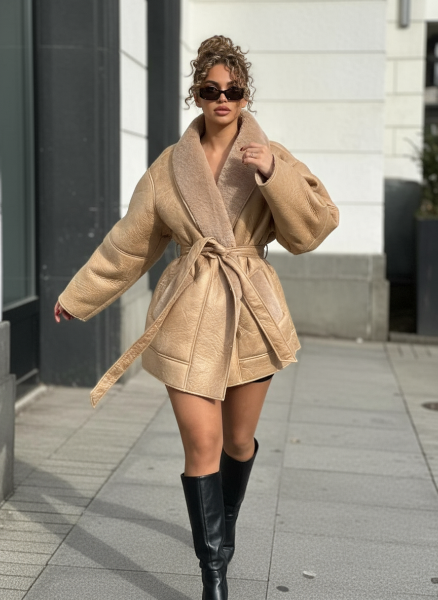 Luigia - Cappotto invernale da donna caldo ed elegante