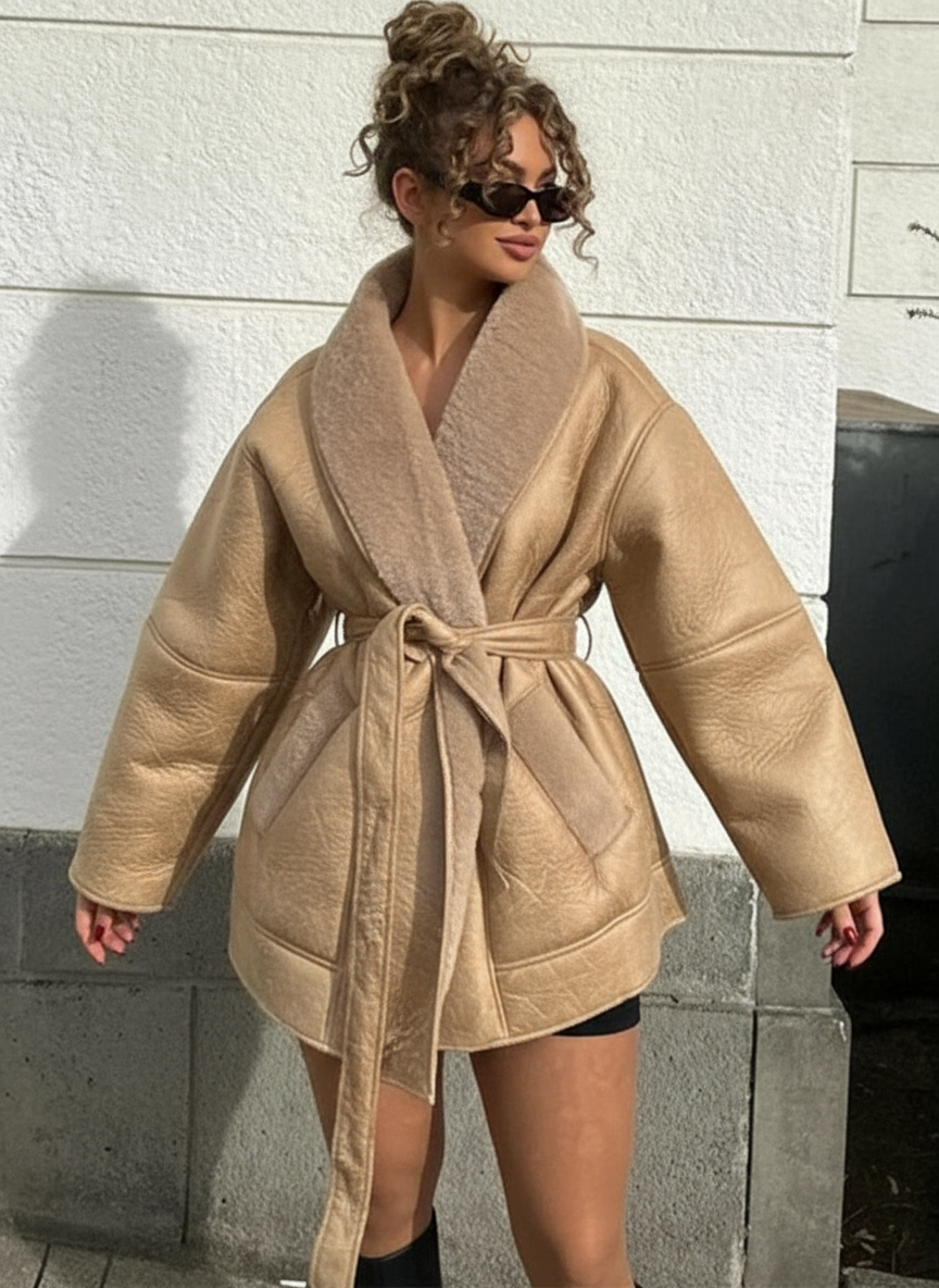 Luigia - Cappotto invernale da donna caldo ed elegante