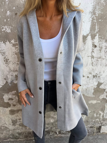 Lucetta - Cardigan Morbido con Cappuccio Casual Chic