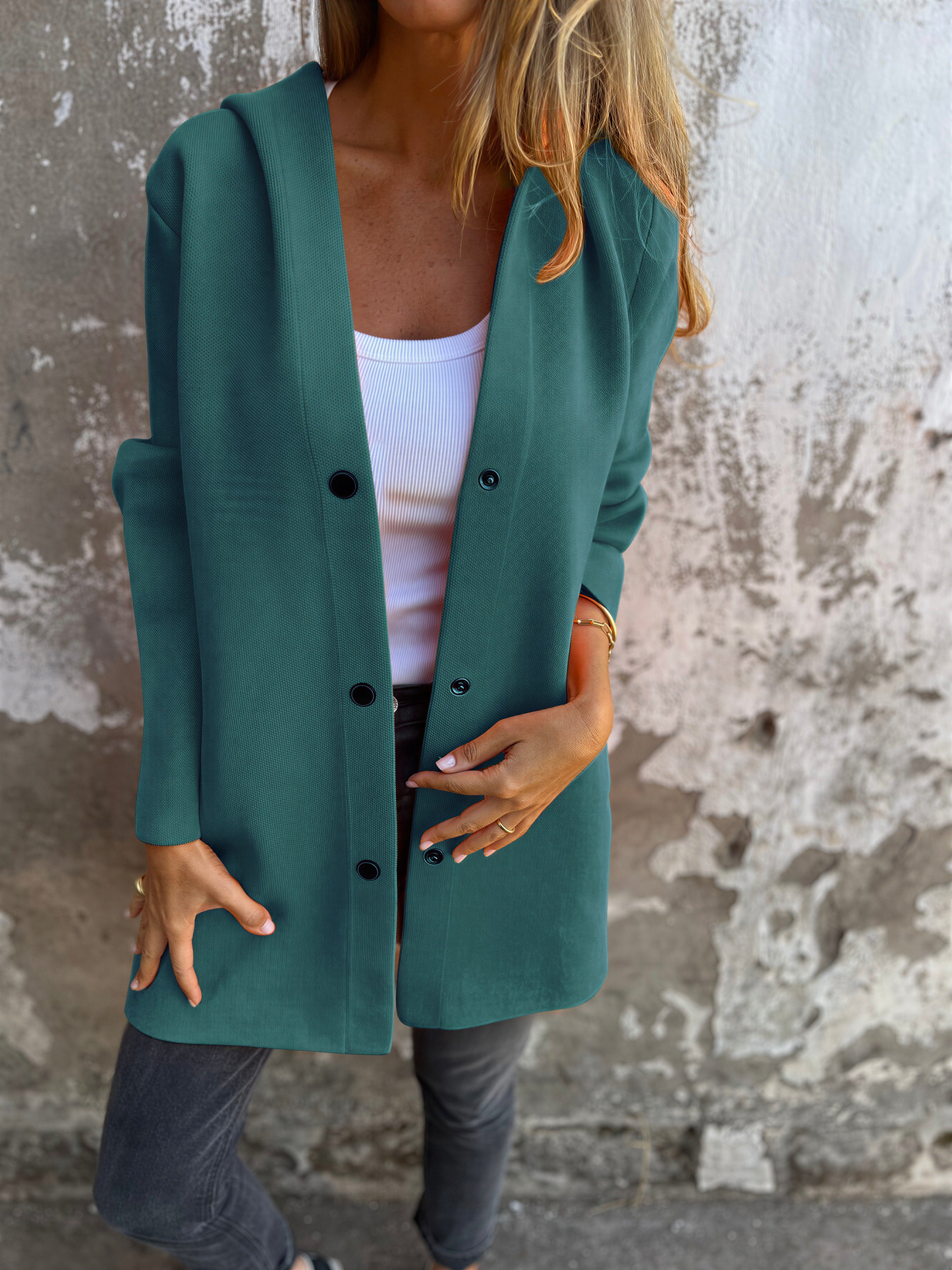 Lucetta - Cardigan Morbido con Cappuccio Casual Chic