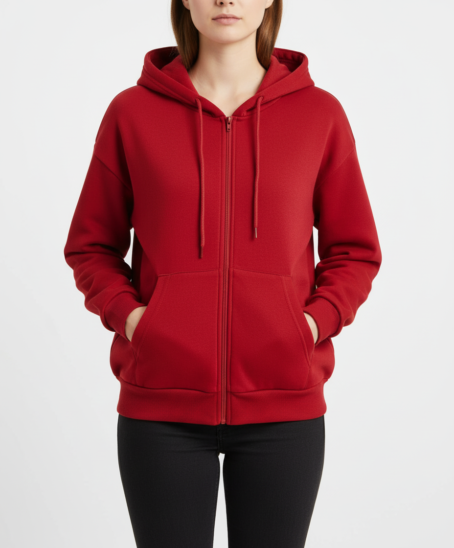 Iride - Felpa donna casual morbida con zip