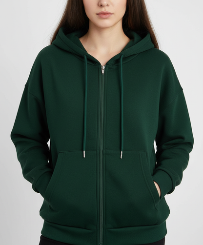 Iride - Felpa donna casual morbida con zip