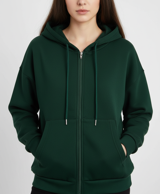 Iride - Felpa donna casual morbida con zip