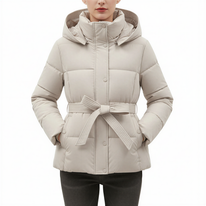 Isabella - Parka donna invernale chic con cintura