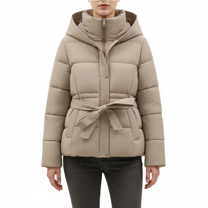 Isabella - Parka donna invernale chic con cintura