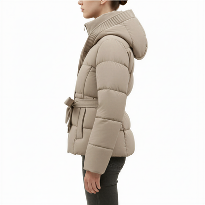 Isabella - Parka donna invernale chic con cintura
