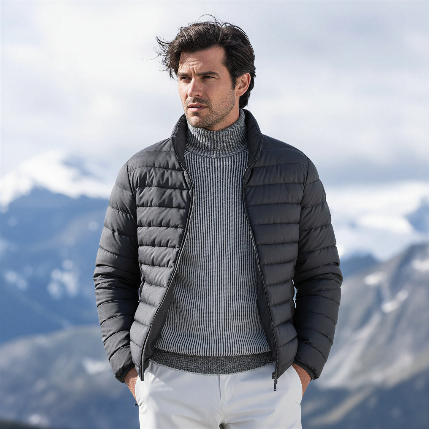 Jared – Maglione Uomo a Collo Alto Stile Moderno
