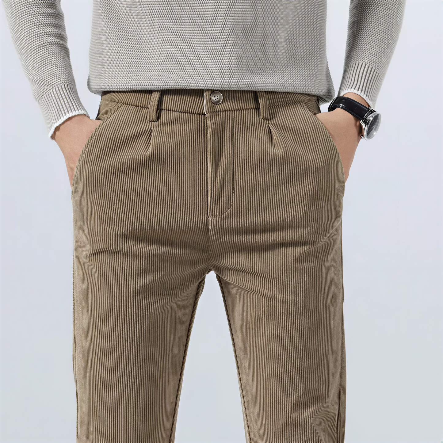 Carlo – Pantaloni Dal Taglio Dritto Classico Per Casual E Business