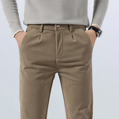 Carlo – Pantaloni Dal Taglio Dritto Classico Per Casual E Business