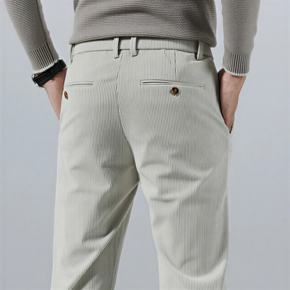 Carlo – Pantaloni Dal Taglio Dritto Classico Per Casual E Business