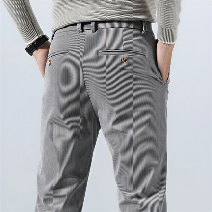 Carlo – Pantaloni Dal Taglio Dritto Classico Per Casual E Business
